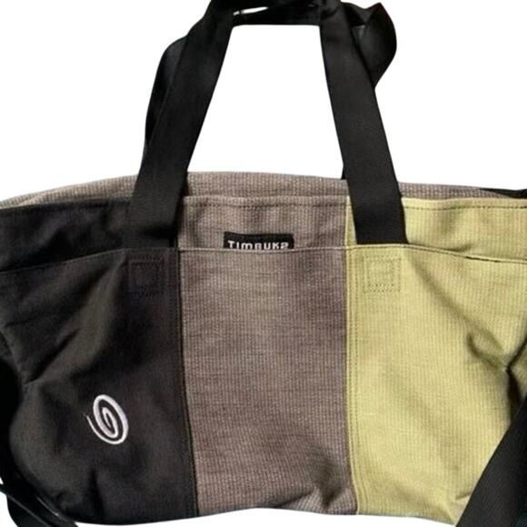 Timbuk2 Handbags - Timbuk2 Cargo Messenger Bag - Green, Gray, and Black